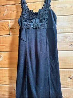 Free People Crochet Detail Unique LBD XS